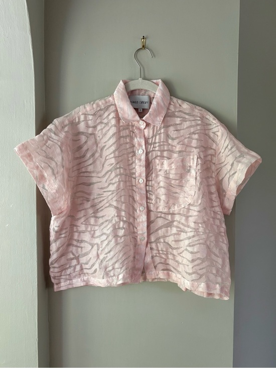 Nikki Chasin Tops - Corso Top, Zebra Mesh, size S
